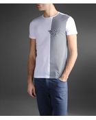 Emporio Armani T-shirt with Vertical Stripe Print - Lyst