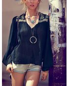 Free People Fp One Florestra Peasant Top - Lyst