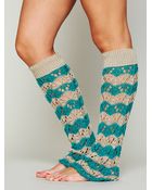 Free People Striped Legwarmers - Lyst