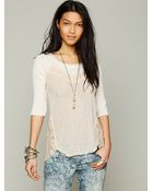 Free People We The Free Mix Up Hacci Tee - Lyst