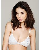 Free People Solid Sequin Mesh Bra - Lyst