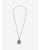 Alexander McQueen Honeycomb Skull Pendant Necklace - Lyst