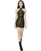 Balmain Punto Milano Viscose Dress - Lyst