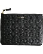 Comme Des Garçons Embossed Makeup Bag in Black - Lyst