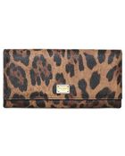 Dolce & Gabbana Leopard Printed Long Wallet - Lyst