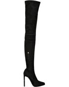 Emilio Pucci 130mm Thigh High Stretch Suede Boots - Lyst