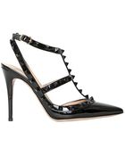 Valentino 100mm Rockstud Punkouture Patent Pumps - Lyst