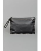 Valentino Rock Star Studded Clutch Black - Lyst