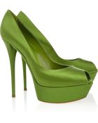 Casadei Satin Pumps - Lyst