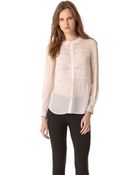 Temperley London Pleats Lace Shirt - Lyst