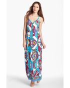 Nanette Lepore Print Maxi Dress - Lyst