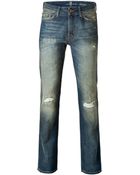 7 For All Mankind Slimmy Jeans In Sky Clouds - Lyst