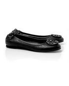 Tory Burch Tumbled Leather Reva Ballet Flat - Lyst