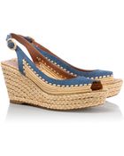 Tory Burch Camden Wedge Espadrille - Lyst