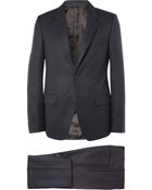 Alexander McQueen Navy Slim-Fit Jacquard Wool Suit - Lyst