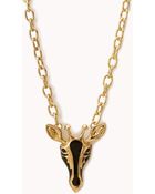 Forever 21 Safari Giraffe Necklace - Lyst