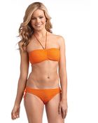 Polo Ralph Lauren Crochet Bandeau Swim Top - Lyst