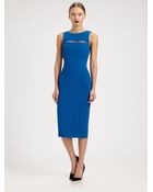 Antonio Berardi Cutout Stretch Crepe Dress - Lyst