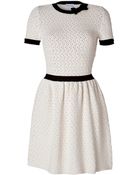RED Valentino Cotton Blend Chunky Knit Dress - Lyst