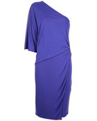 Roberto Cavalli One Shoulder Draped Dress - Lyst
