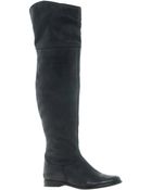 Asos Karma Leather Over The Knee Boots - Lyst