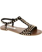 Steve Madden Nickiee Stud Flat Sandals - Lyst