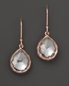 Ippolita Rosé Teeny Teardrop Earrings In Clear Quartz - Lyst