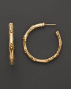 John Hardy Bamboo 18K Gold Medium Hoop Earrings - Lyst