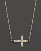 Meira T 14K Yellow Gold Cross Necklace - Lyst