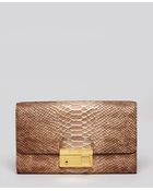 Michael Kors Clutch Gia with Lock - Lyst