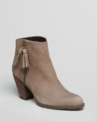 Stuart Weitzman Ankle Booties Nuprancing High Heel - Lyst