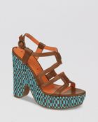 Via Spiga Platform Sandals Cai High Heel - Lyst