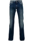 Dolce & Gabbana Straight Leg Jean - Lyst