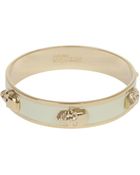 Alexander McQueen 3d Skull Enamel Bangle - Lyst