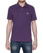Burberry Brit Cotton Piquet Stretch Polo Shirt - Lyst