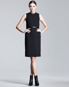 Christopher Kane Simple Slouch Crepe Shift Dress - Lyst