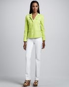 Elie Tahari Adena Straightleg Jeans - Lyst