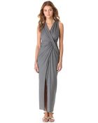 Haute Hippie Draped Jersey Gown - Lyst