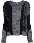 Helmut Lang Mixed Print Sweater - Lyst