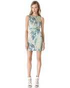 Jonathan Simkhai Drape Back Jacquard Dress - Lyst
