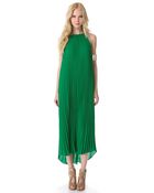 Line & Dot Pleated Maxi Dress - Lyst