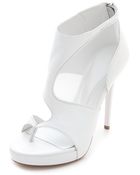 McQ by Alexander McQueen Sheer Block Booties - Lyst