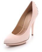 McQ by Alexander McQueen Studded Suede Pumps - Lyst