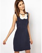 Orla Kiely Flower Shift Dress in Silk - Lyst