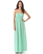 Shoshanna Jennifer Strapless Maxi Dress - Lyst