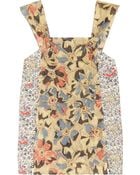 Suno Paneled Cotton and Silkblend Tank - Lyst