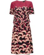 Thakoon Dusty Rose Silk Pintuck Dress - Lyst