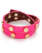 Tory Burch Double Wrap Logo Bracelet - Lyst