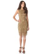 Vera Wang Collection Embroidered Lace Sheath Dress - Lyst