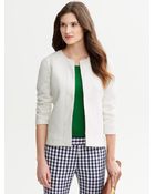 Banana Republic Collarless Blazer - Lyst